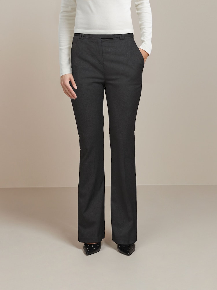 Grey - Tailored Bootcut Trousers - Image 2 of 5 Grey - Tailored Bootcut Trousers - Image 2 of 5