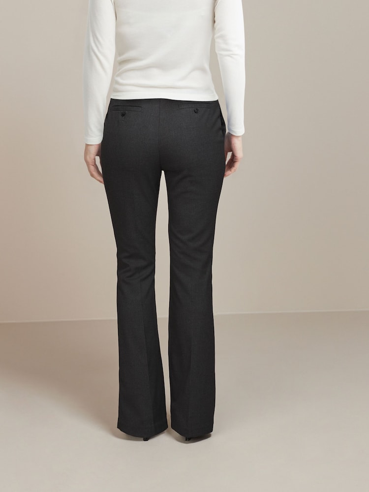 Grijs - Modieus gesneden bootcut broek - Image 3 of 5