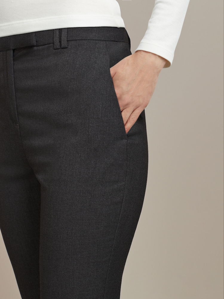Grijs - Modieus gesneden bootcut broek - Image 4 of 5