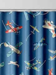 Cath Kidston Mid Blue Kids Planes Made To Measure 100% Cotton Curtains - Image 8 of 9