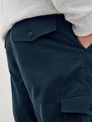 Navy Long Length Belted Cargo Shorts - Image 5 of 6