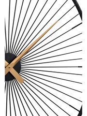Libra Interiors Black Spoke Wall Clock - Image 4 of 4