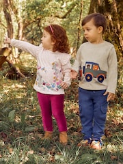 Beere & Indigoblau - Jojo Maman Bébé – Jersey-Cord-Leggings im 2er-Pack - Bild 1 von 7
