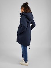 JoJo Maman Bébé Navy Blue 2-in-1 Padded Maternity Parka - Image 2 of 6