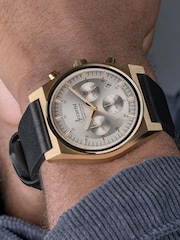 Accurist Origin Mens Black Leather Strap Chronograph Watch - Image 6 of 6