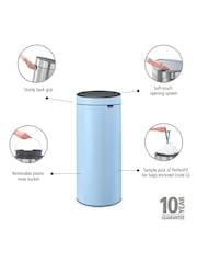Brabantia Blue New 30L Touch Bin - Image 2 of 4