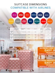 Flight Knight Large Hardcase Printed Lightweight Check In Suitcase With 4 Wheels - Image 6 of 7