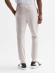 Reiss Off White Noah Interlock Drawstring Motif Joggers - Image 5 of 6