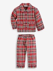 JoJo Maman Bébé Red Tartan Pyjamas - Image 1 of 3