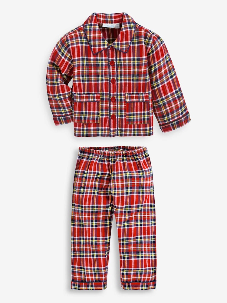 JoJo Maman Bébé Red Tartan Pyjamas - Image 1 of 3