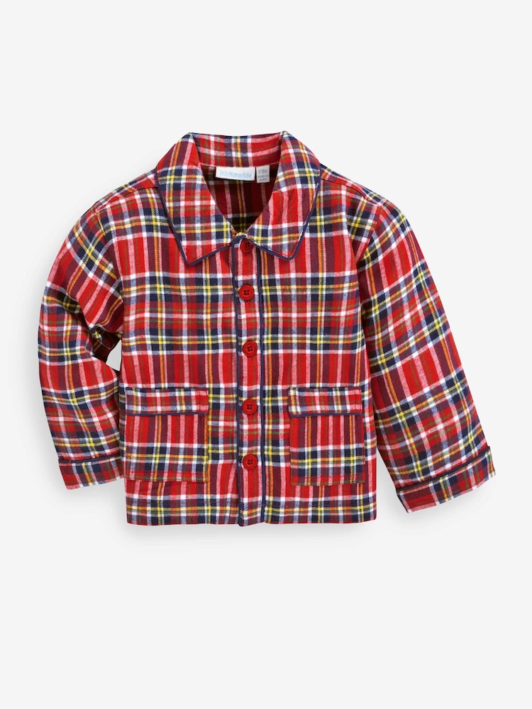 JoJo Maman Bébé Red Tartan Pyjamas - Image 2 of 3