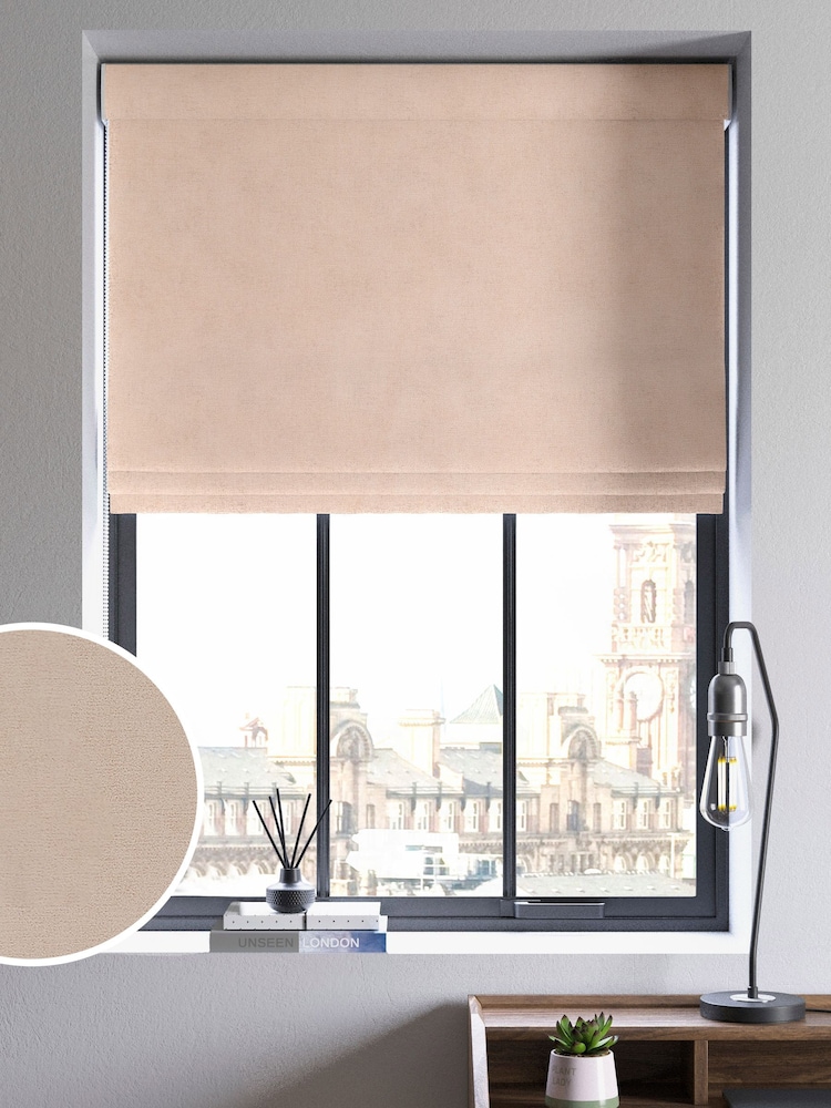 Nude Pink Abbott Made To Measure Roman Blinds - Image 1 of 6