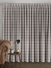 Black Cleveland Check Made To Measure Curtains - Image 2 of 9