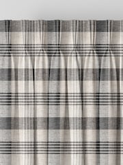 Black Cleveland Check Made To Measure Curtains - Image 5 of 9