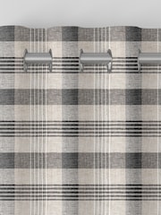 Black Cleveland Check Made To Measure Curtains - Image 7 of 9