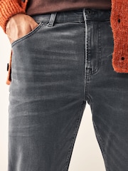 Charcoal Grey Bootcut Classic Stretch Jeans - Image 5 of 10