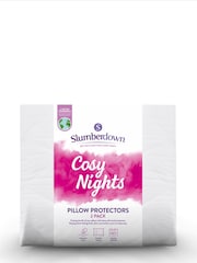 Slumberdown 2 Pack Cosy Nights Pillow White Protector - Image 1 of 1