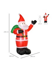 Homcom Multi Outdoor 8FT Inflatable Santa Claus with Presents - Image 5 of 5