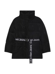 Calvin Klein Jeans Black Soft Touch Belted Puffer Jacket - Image 6 of 7