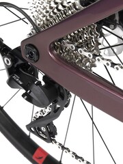 Decathlon Womens Red Van Rysel EDR Carbon Disc 105 Size M Road Bike - Image 5 of 10