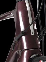 Decathlon Womens Red Van Rysel EDR Carbon Disc 105 Size M Road Bike - Image 6 of 10