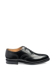 Loake 302Brg Black Polished Leather Brogue Oxford Shoes - Image 1 of 5