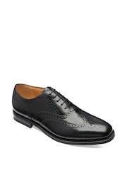 Loake 302Brg Black Polished Leather Brogue Oxford Shoes - Image 4 of 5