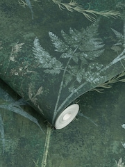Graham & Brown Green Restore Emerald 10M Wallpaper - Image 2 of 3