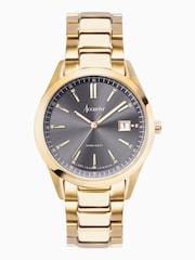 Accurist Everyday Mens Gold Plated Stainless Steel Bracelet Analogue Watch - Image 1 of 6