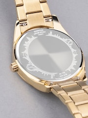 Accurist Everyday Mens Gold Plated Stainless Steel Bracelet Analogue Watch - Image 4 of 6