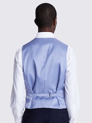 MOSS Blue Tailored Fit Suit: Waistcoat - Image 2 of 4
