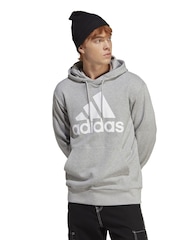 adidas Grey Sportswear Essentials French Terry Big Logo Hoodie - Image 1 of 8