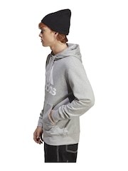adidas Grey Sportswear Essentials French Terry Big Logo Hoodie - Image 4 of 8