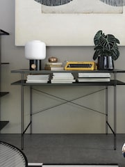Dorel Home Black Oak Europe Wainwright Desk - Image 1 of 4