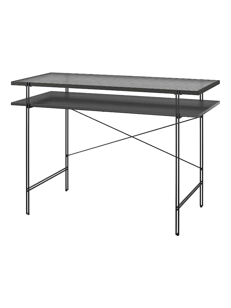 Dorel Home Black Oak Europe Wainwright Desk - Image 4 of 4