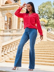 Sosandar Red Sequin Top - Image 5 of 5