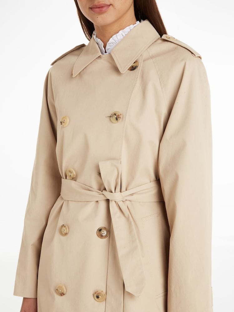 Tommy Hilfiger Brown Trench Coat - Image 2 of 3