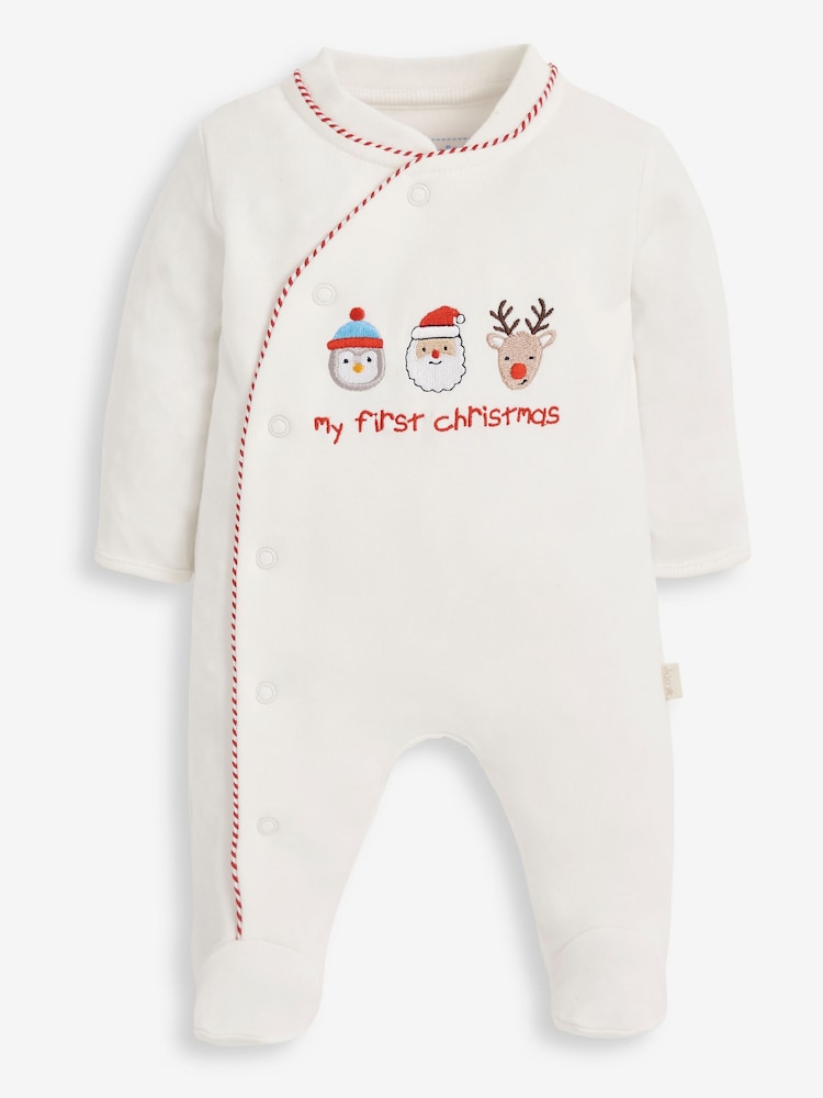 JoJo Maman Bébé - My First kerstpyjama van katoen - Image 3 of 4