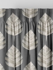 Grey Finn Made To Measure 100% Cotton Curtains - Image 5 of 9