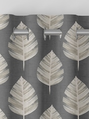 Grey Finn Made To Measure 100% Cotton Curtains - Image 7 of 9