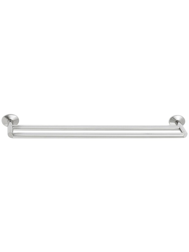 Robert Welch Silver Oblique Double Towel Rail - Image 3 of 4