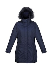 Regatta Blue Lyanna Longline Waterproof Insulated Jacket - Image 7 of 9