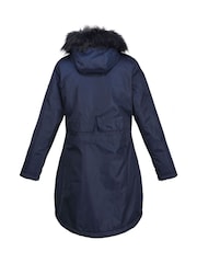 Regatta Blue Lyanna Longline Waterproof Insulated Jacket - Image 8 of 9