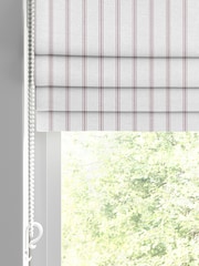 Laura Ashley Purple Burnsall Stripe Made To Measure Roman Blinds - Image 2 of 6