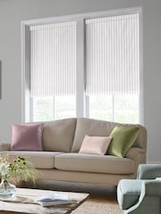 Laura Ashley Purple Burnsall Stripe Made To Measure Roman Blinds - Image 5 of 6