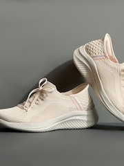 Natural White - Skechers Slip-ins: Ultra Flex 3.0 Brilliant Trainers - Image 5 of 10