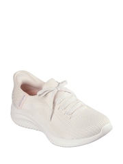 Natural White - Skechers Slip-ins: Ultra Flex 3.0 Brilliant Trainers - Image 8 of 10