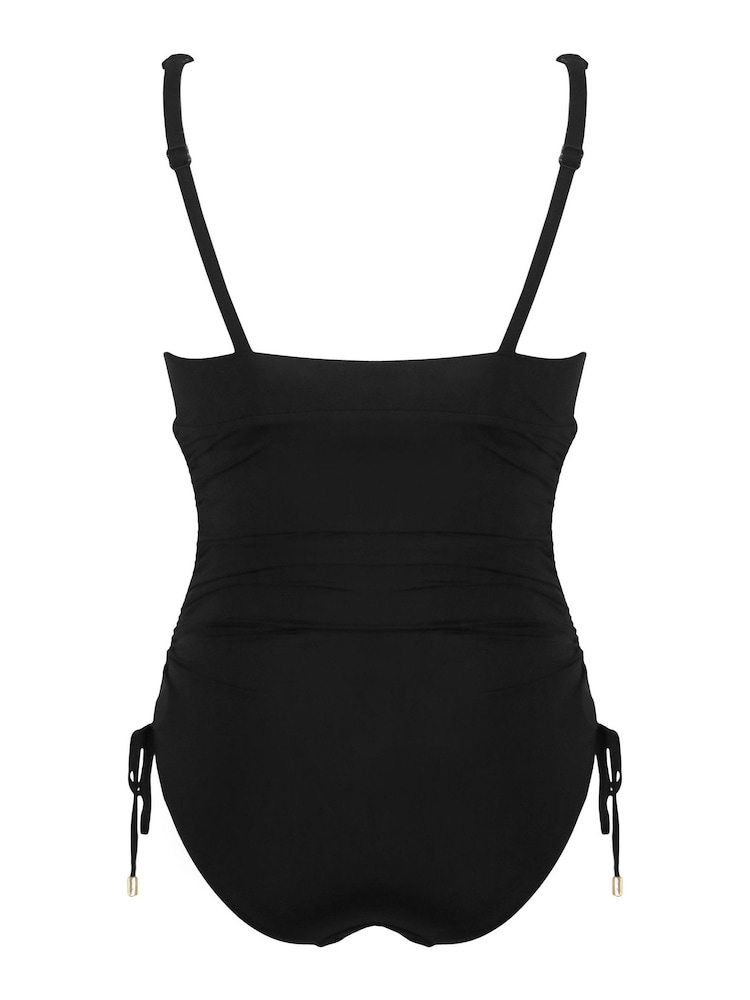Pour Moi Black Maternity Ruched Swimsuit - Image 5 of 5