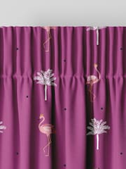 Sara Miller Pink Flamingo Made To Measure 100% Cotton Curtains - Image 6 of 9