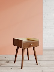 Swoon Light Brown Fresco Side Table - Image 1 of 7